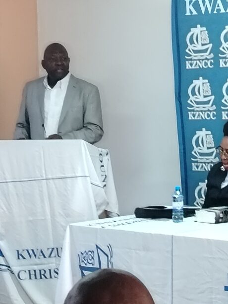 Dr Dziva addressing the Church Leaders Group